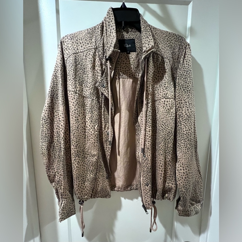 Rails Beige Leopard-Print Lightweight Jacket
